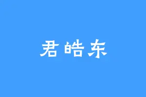 君皓东