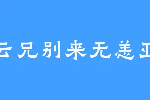 云兄别来无恙亚