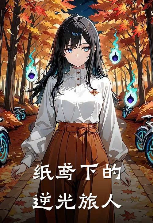 纸鸢下的逆光旅人