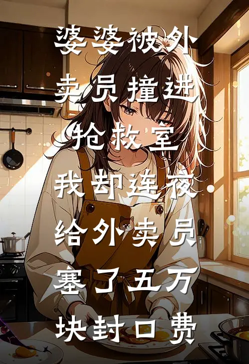 婆婆被外卖员撞进抢救室，我却连夜给外卖员塞了五万块封口费