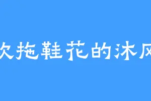 喜欢拖鞋花的沐风年