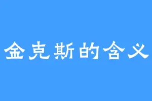 金克斯的含义