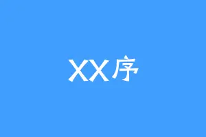 XX序