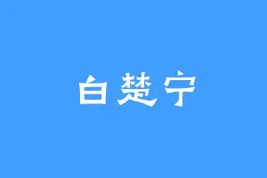 白楚宁