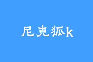 尼克狐k