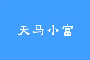 天马小富