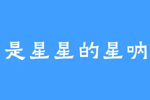 是星星的星呐