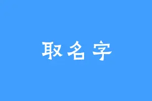 取名字