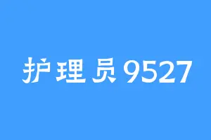 护理员9527